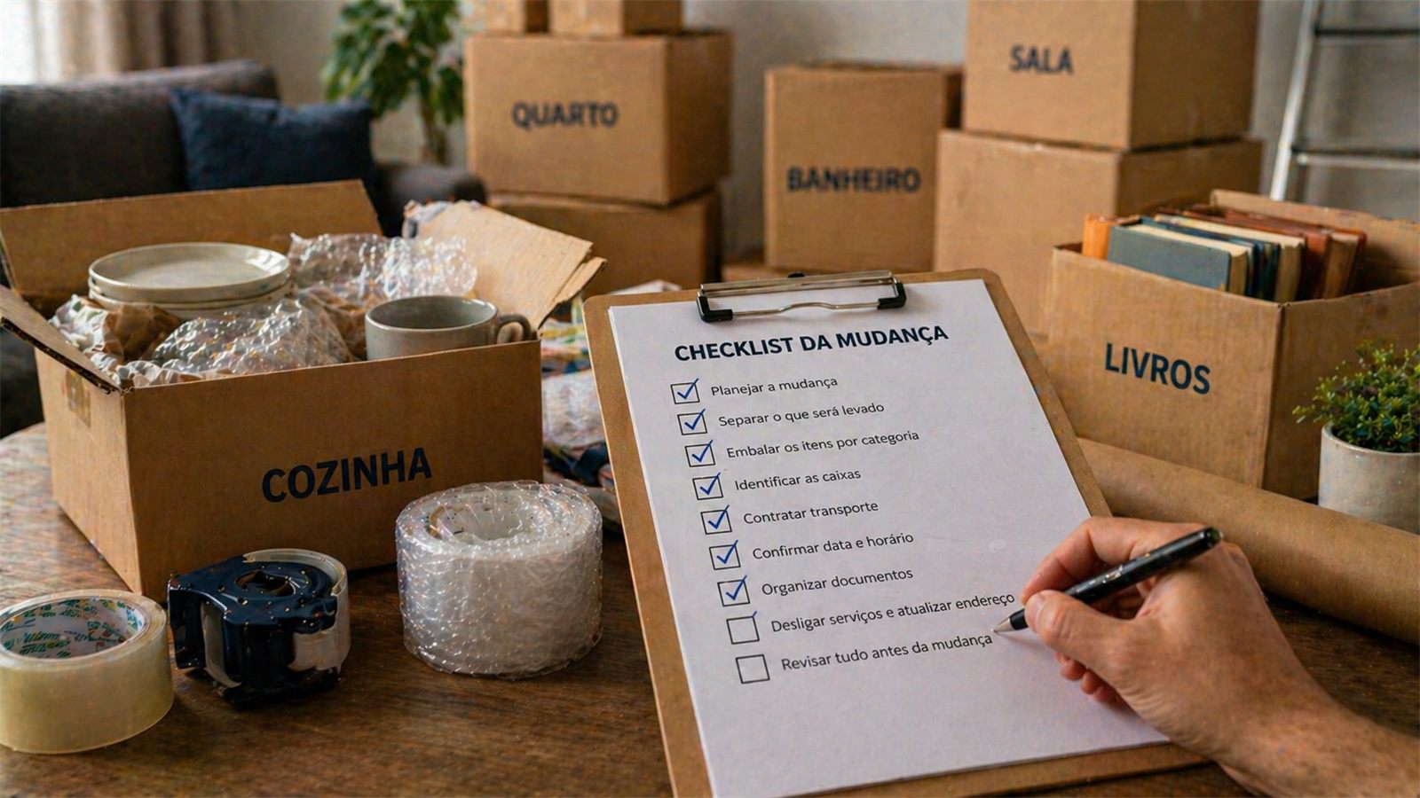 Dando checklist nos itens