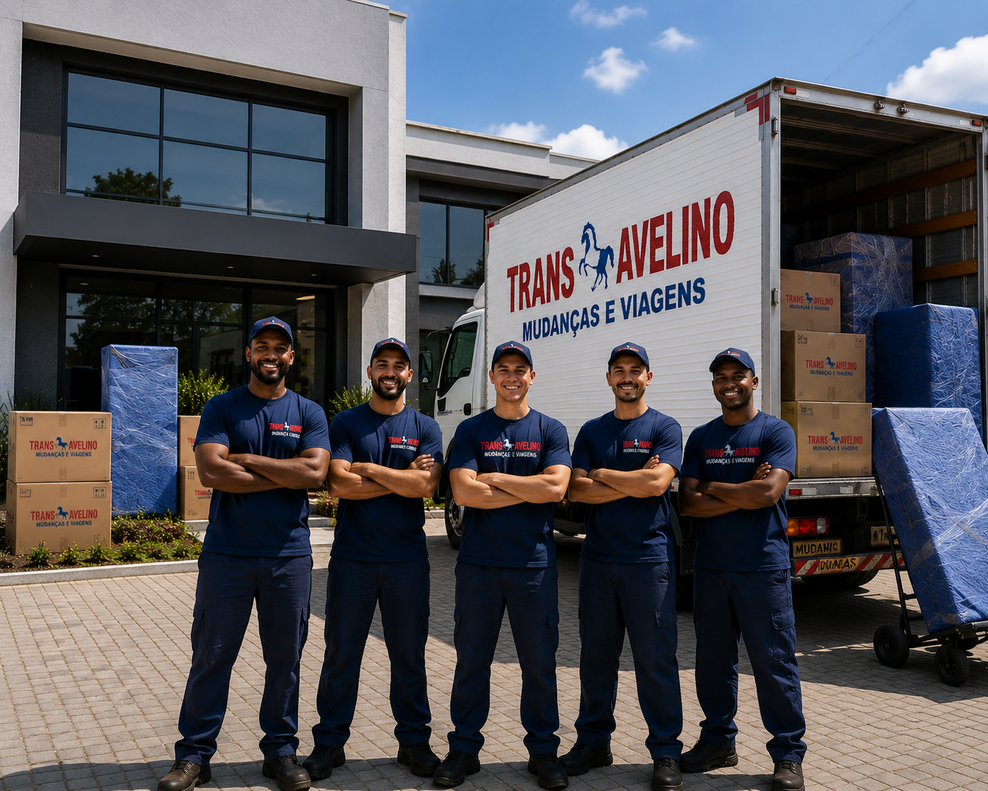 Equipe da TransAvelino Mudanças em Curitiba história e trajetória da empresa